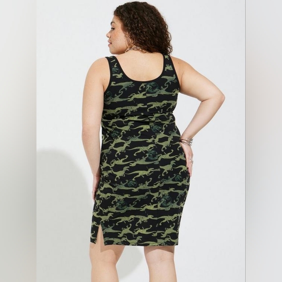 TORRID Jurassic Park Mini Foxy Cami Dress Size 2 - Picture 4 of 17